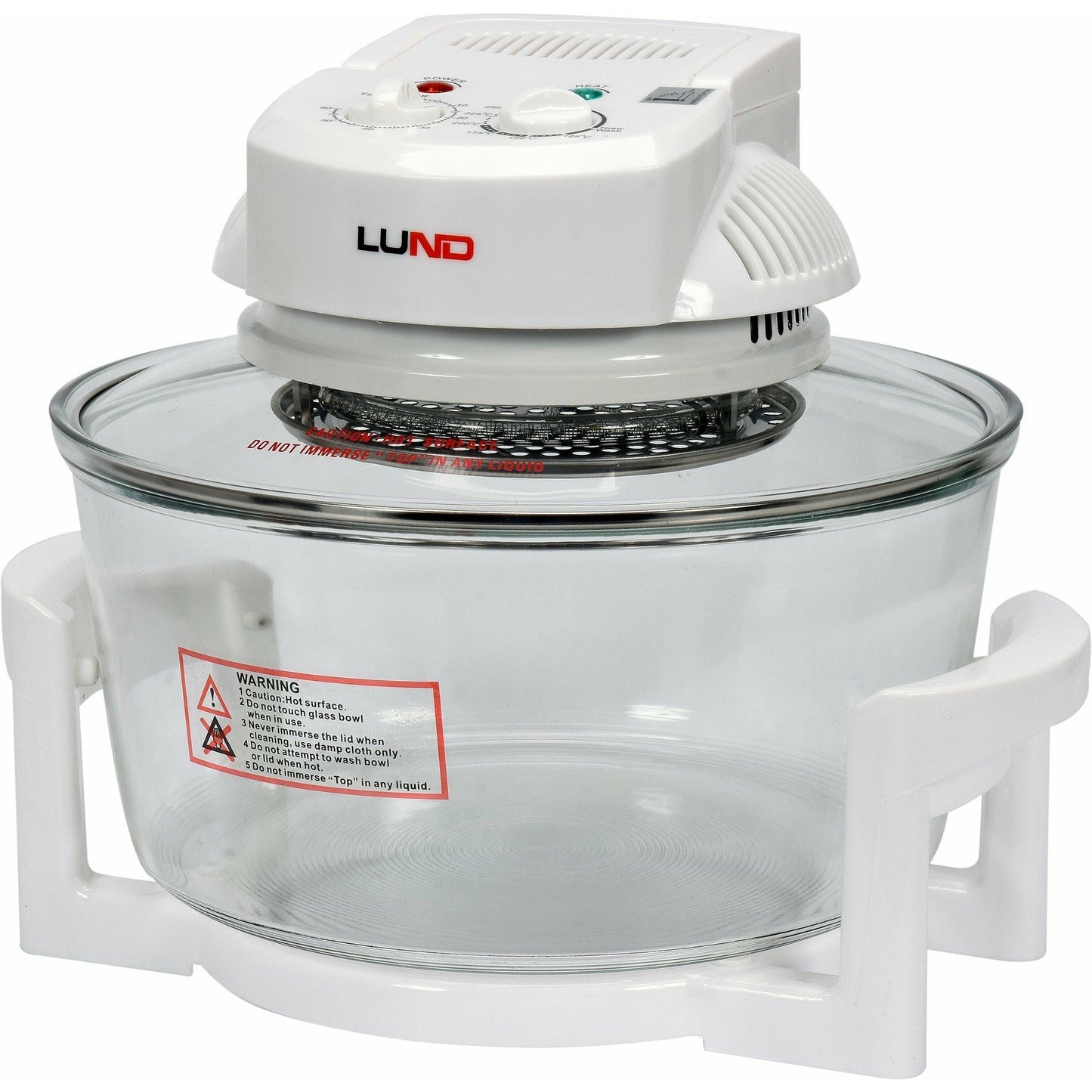 LUND Professional halogeen oven heteluchtoven incl gratis 8-delige accessoires set 1400W 12+5 liter